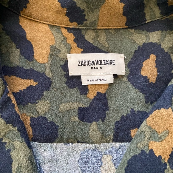 Zadig & Voltaire Tacha Leo Button Down Blouse - Picture 6 of 8